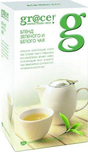 

Чай Grace бленд зеленый-белый 25 пакетиков