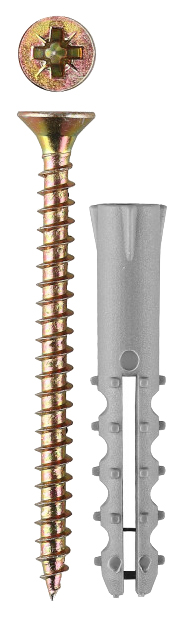 

Дюбель Зубр 30661-06-30 6 х 30 / 3,5 х 40 мм, 15 шт, 6 х 30 / 3,5 х 40 мм, 15 шт