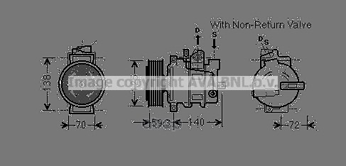 

Компрессор кондиционера AVA QUALITY COOLING AIAK330