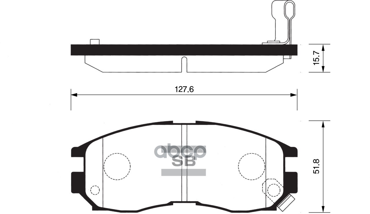 фото Комплект тормозных колодок sangsin brake sp1134