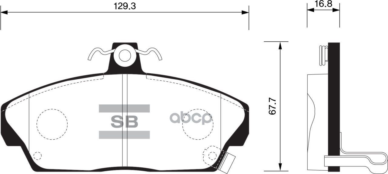 фото Комплект тормозных колодок sangsin brake sp1571