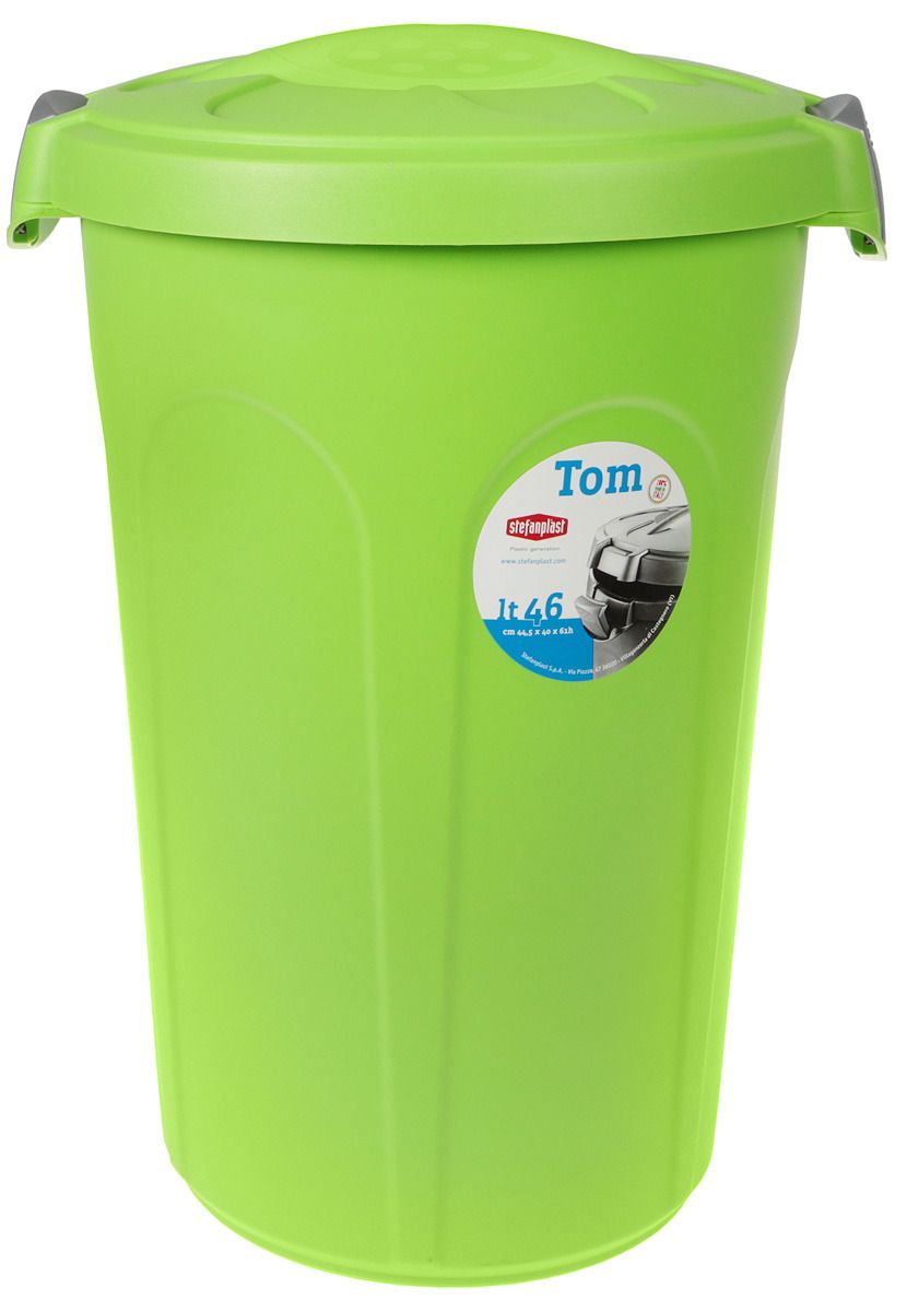 фото Контейнер для корма stefanplast tom, размер 44,5х40х61см, зеленый, 46 л