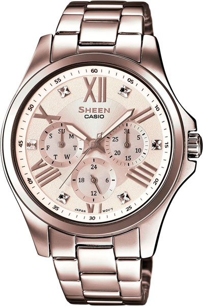 фото Наручные часы кварцевые женские casio sheen she-3806d-7a