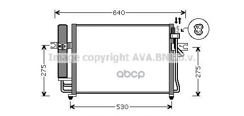 

Радиатор кондиционера AVA QUALITY COOLING HY5090