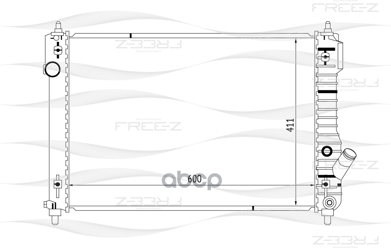фото Радиатор охлаждения free-z kk0141