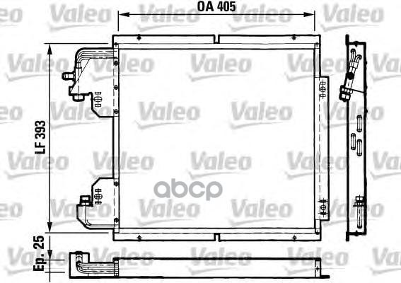 фото Радиатор кондиционера valeo 816782