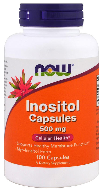 Купить Inositol Capsules, Инозитол Now капсулы 500 мг 100 шт.