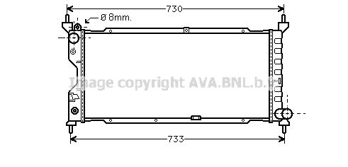 

Радиатор охлаждения двигателя AVA QUALITY COOLING OLA2185