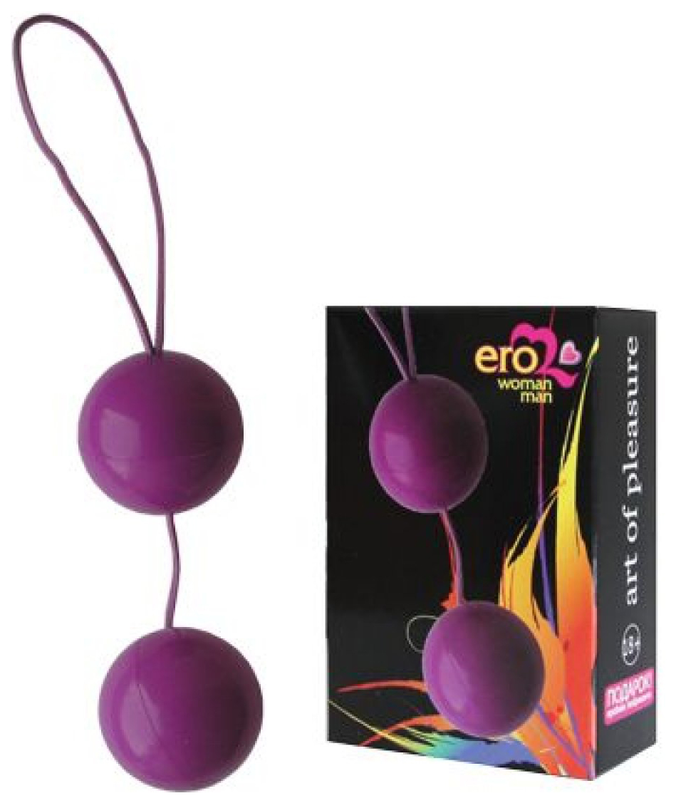 фото Фиолетовые вагинальные шарики balls bior toys