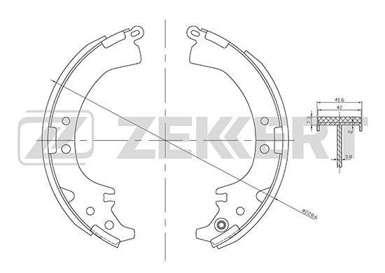 

Комплект тормозных колодок ZEKKERT BK-4463