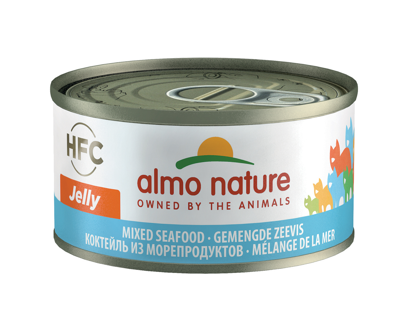 фото Консервы для кошек almo nature hfc jelly mixed seafood, морепродукты, 70г