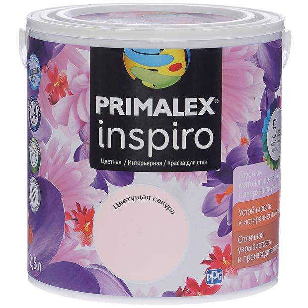 фото Краска primalex inspiro, цветущая сакура, 2,5 л