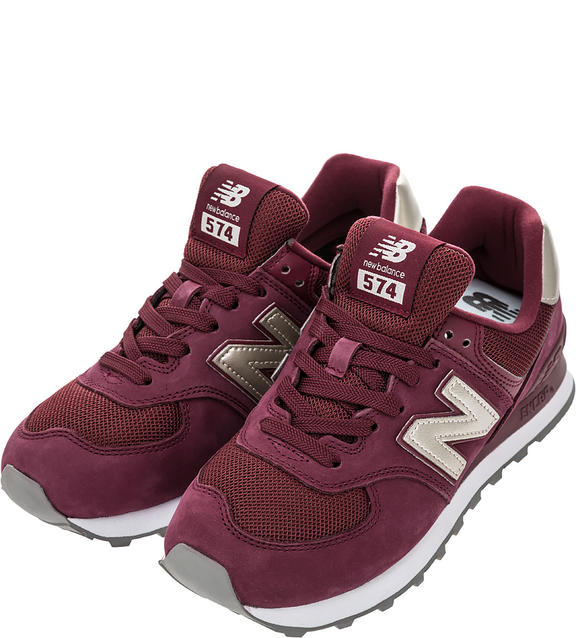 

Кроссовки женские New Balance 574 красные 8.5 US, Красный, 574