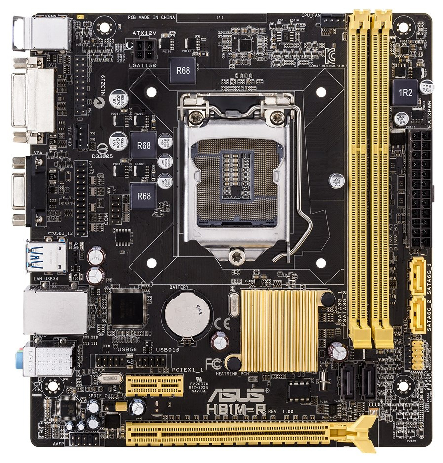

Материнская плата ASUS H81M-R/C/SI, H81M-R/C/SI
