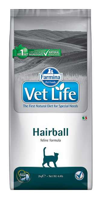 фото Сухой корм для кошек farmina vet life hairball, для выведения шерсти, курица, 10кг