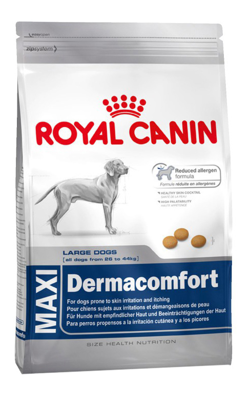 фото Сухой корм для собак royal canin dermacomfort maxi adult, мясо, 3кг