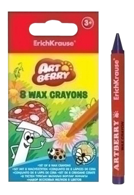 

Восковые мелки ErichKrause Восковые мелки Artberry 8 цветов, восковые мелки Artberry 8 цветов
