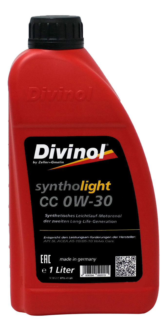 Моторное масло Divinol Syntholight CC 0W30 1л