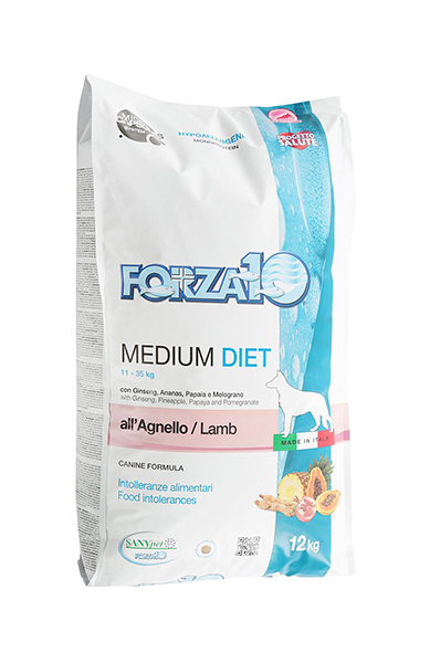 фото Сухой корм для собак forza10 diet medium, ягненок, 12кг