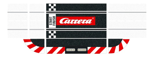 Автотрек Carrera Соединительная секция 1 шт. со стандартной прямой 1 шт. игровой набор junfa собери сам 1 секция мини кукла на кухне аксессуарами wj 14330