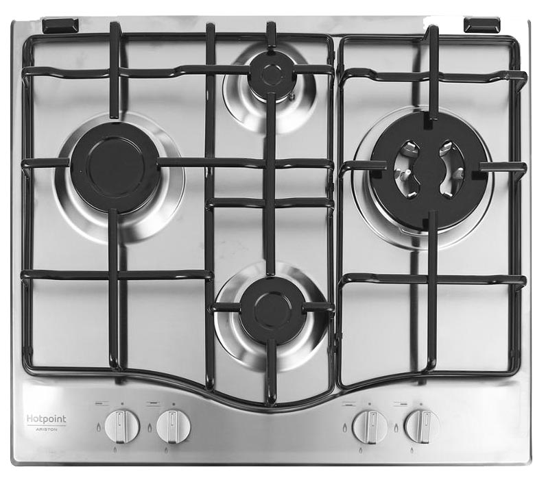 фото Встраиваемая варочная панель газовая hotpoint-ariston 642 pcn t/ix/har silver