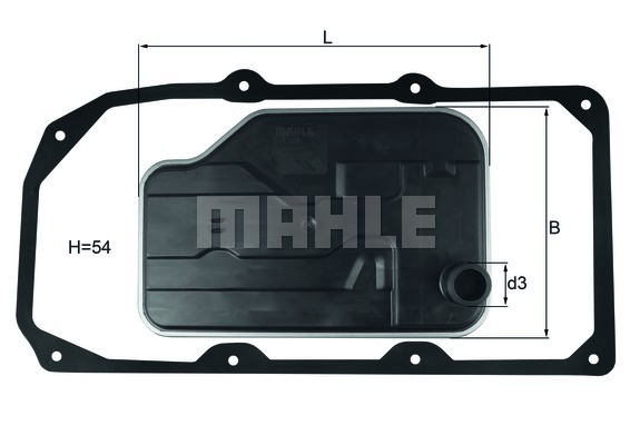 фото Фильтр масляный акпп knecht hx124d mahle/knecht