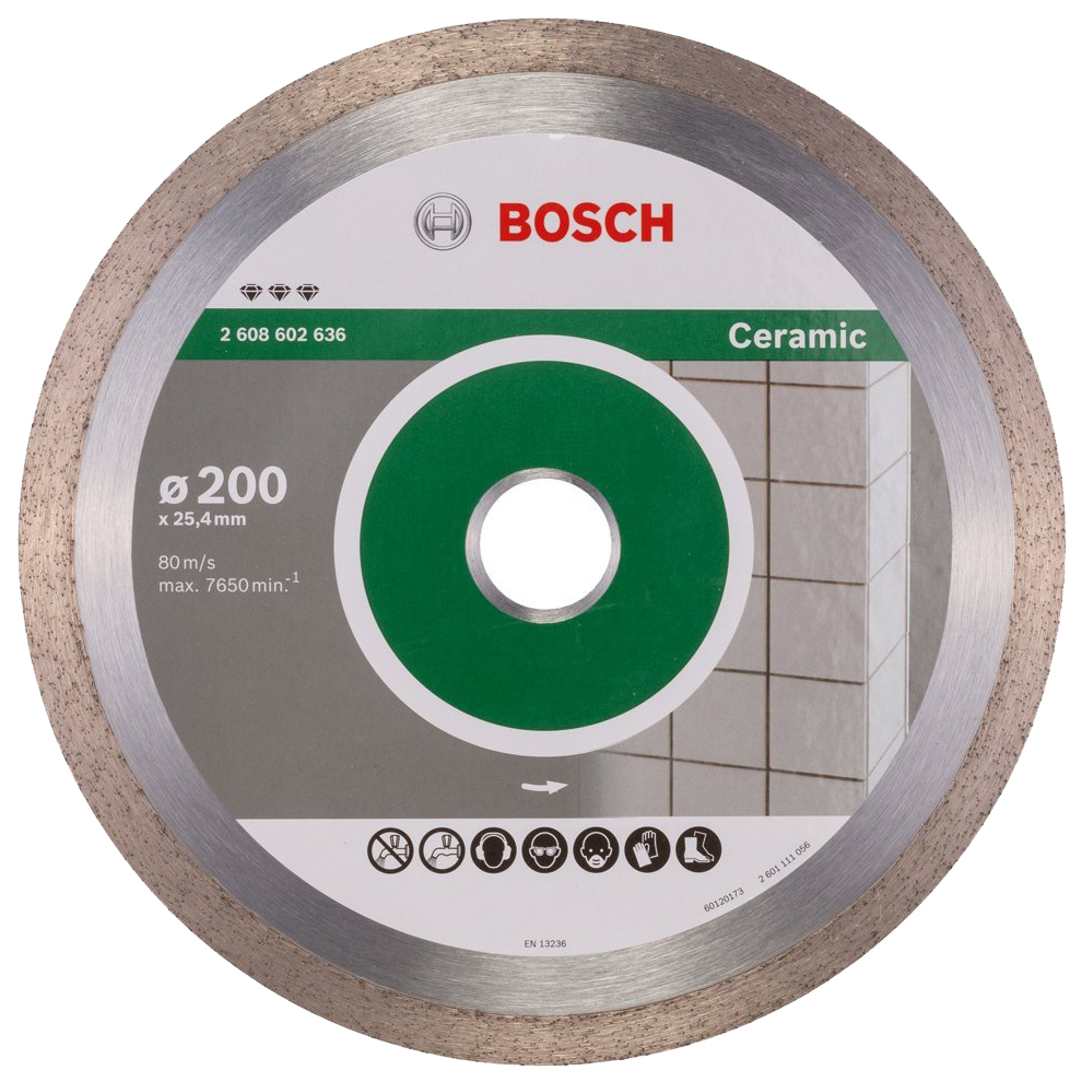 Диск отрезной алмазный Bosch Bf Ceramic200-25,4 2608602636