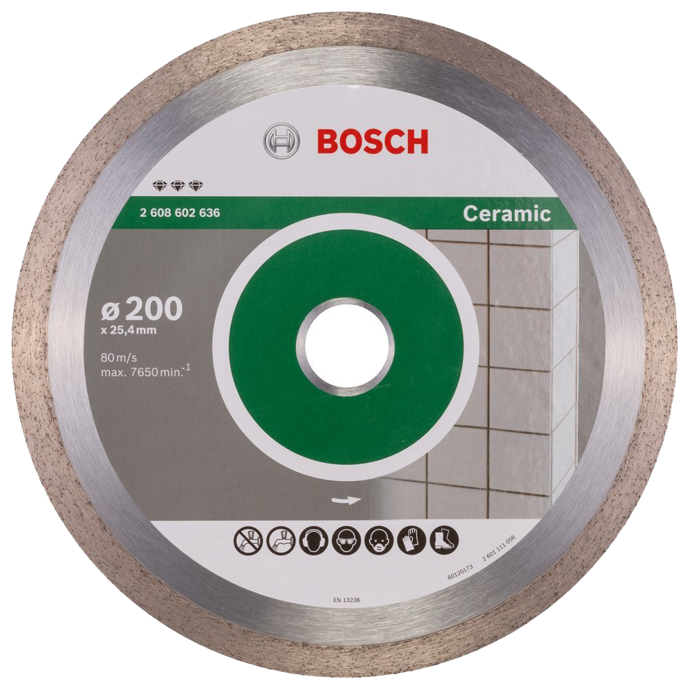 фото Диск отрезной алмазный bosch bf ceramic200-25,4 2608602636