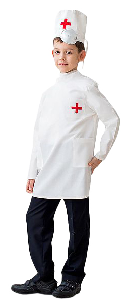 фото Карнавальный костюм бока доктор, цв. белый р.104