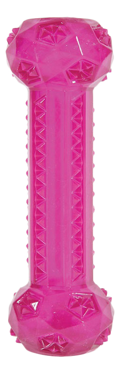 фото Жевательная игрушка для собак zolux хрустящая палочка, розовый, 25 см
