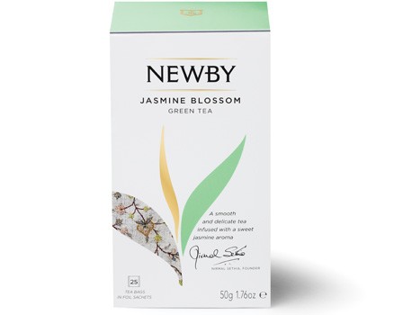 

Чай зеленый Newby jasmine blossom 25 пакетиков