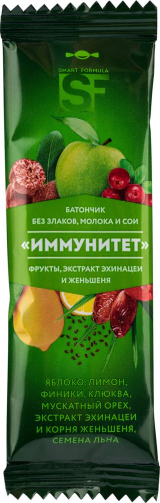 Батончик иммунитет Smart Formula фрукты экстракт эхинацеи и женьшеня 40 г