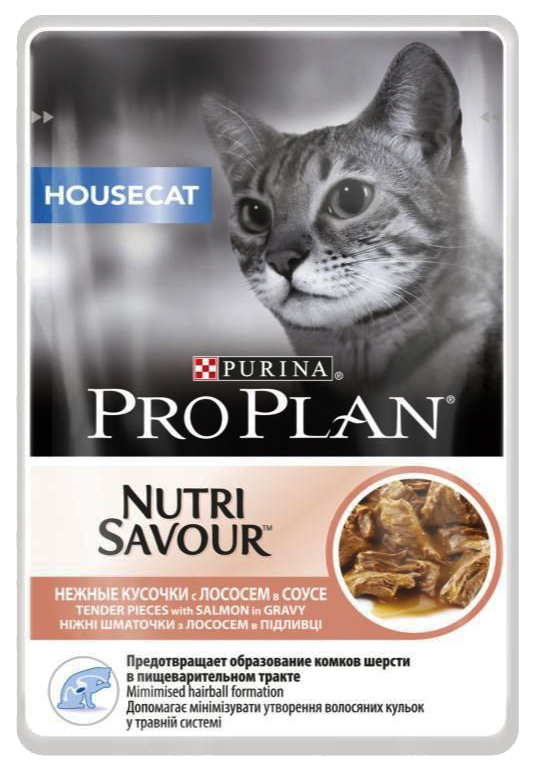 

Влажный корм для кошек PRO PLAN Nutri Savour Delicate, лосось, 24шт по 85г, Nutri Savour Delicate