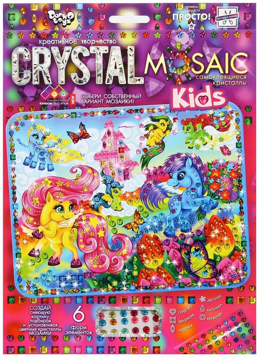 Мозаики Danko toys CRMk-01-00 мозаика из пайеток danko toys crystal mosaic тигр