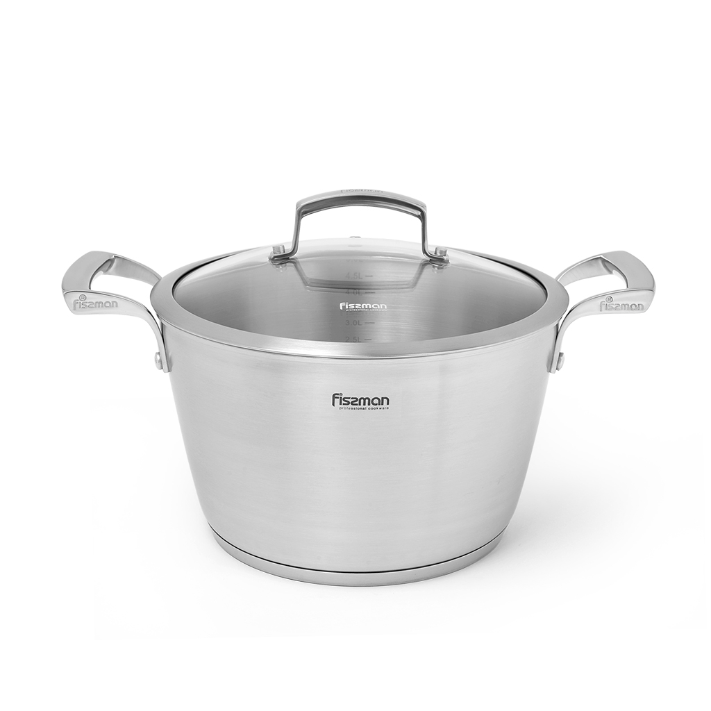 

Кастрюля Fissman MILLENIUM 5363 3,2 л серебристый, 5363