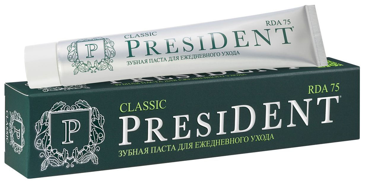 фото Зубная паста president classic 75 мл