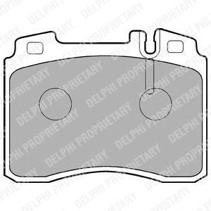 

Тормозные колодки дисковые Delphi LP844