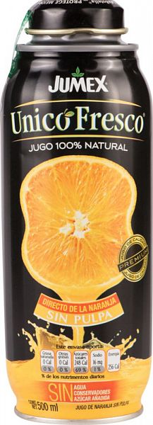 фото Сок апельсин jumex unico fresco jugo naranja sin pulpa 500 мл