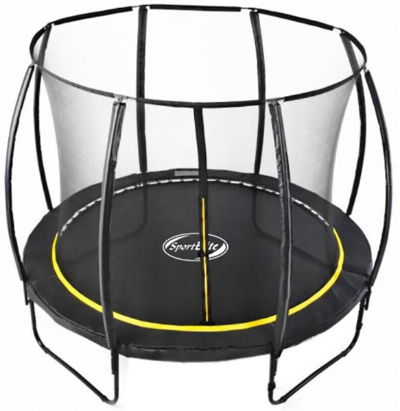 фото Батут sportelite cfr-14ft-4 с сеткой 427 см, black/yellow