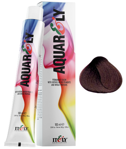 

Краска Itely Hairfashion Aquarely Imp 4R медный средний шатен 100мл