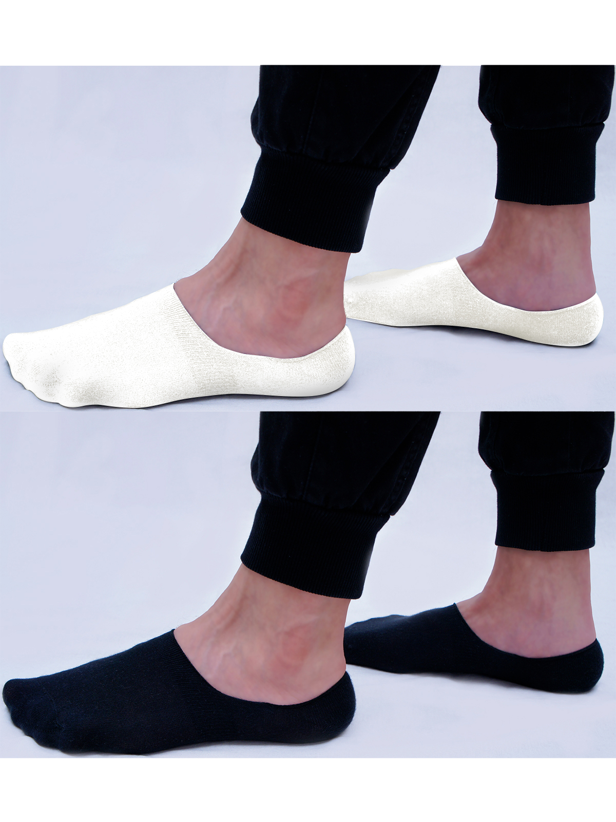 

Подследники мужские Giulia for men черные/белые 41-42, FOOTIES FM COTTON (2 п.)