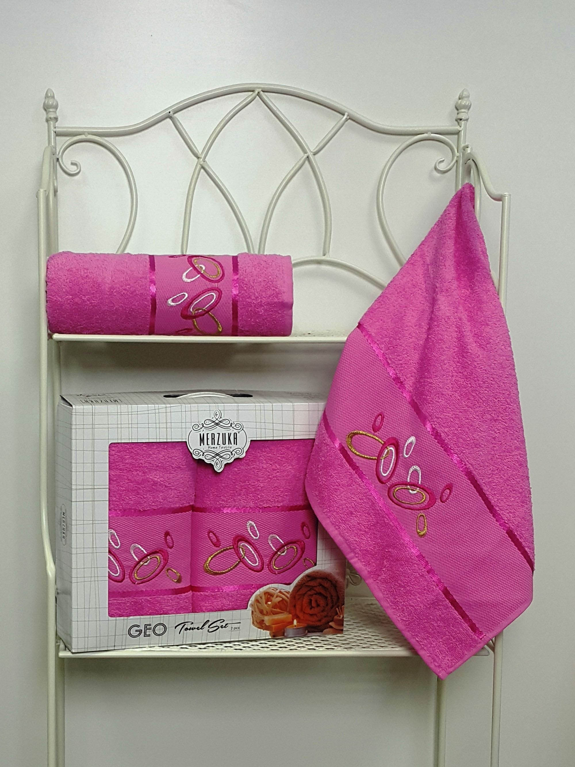 

Полотенце Oran Merzuka Geo Цвет: Розовый (50х90 см - 2 шт, 70х140 см - 2 шт)