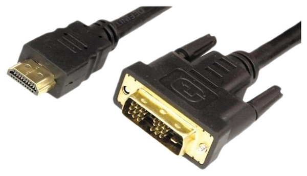 фото Кабель rexant hdmi-dvi, m-m 2м black