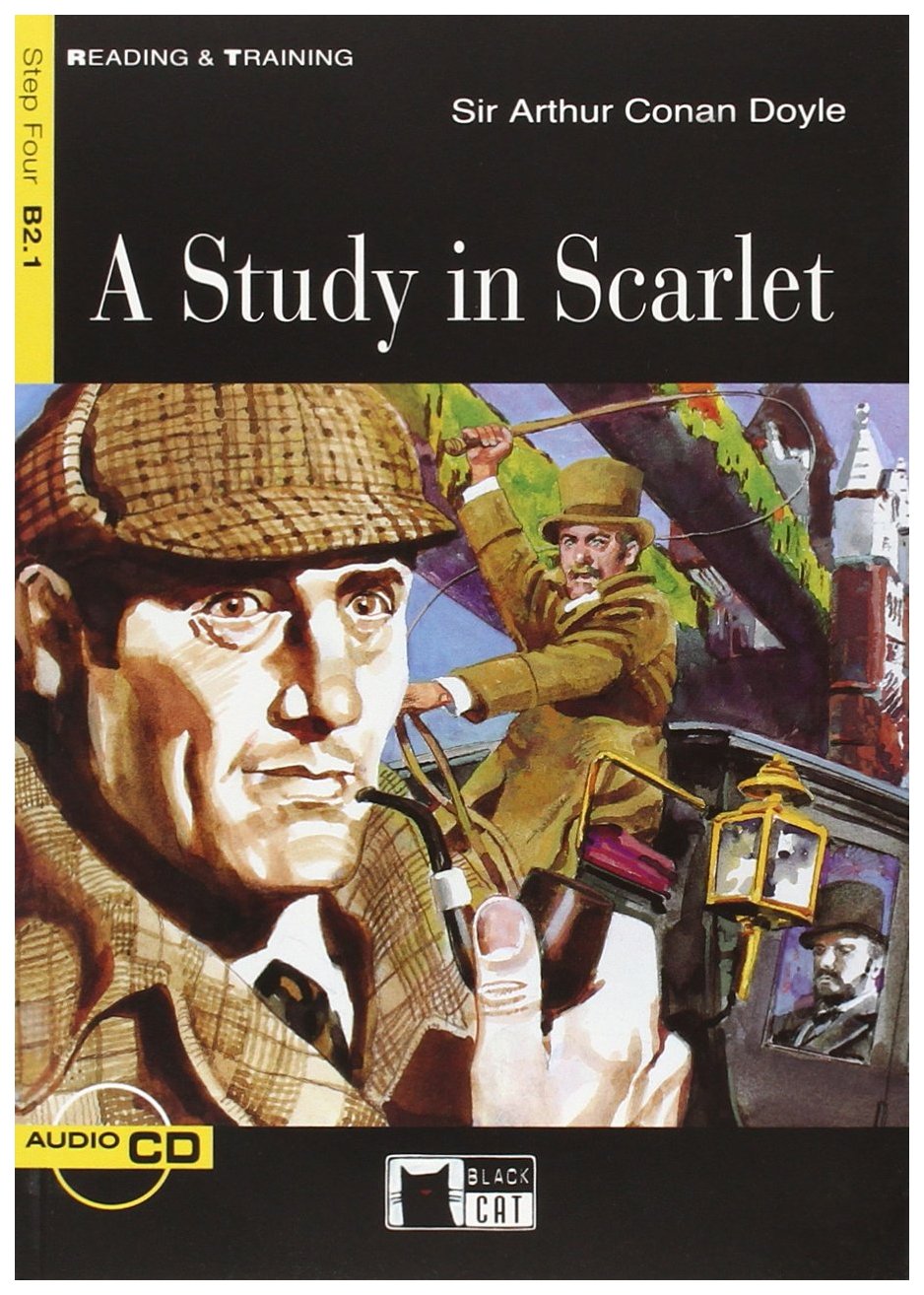 фото Книга cideb sir arthur conan doyle "a study in scarlet" + audio cd