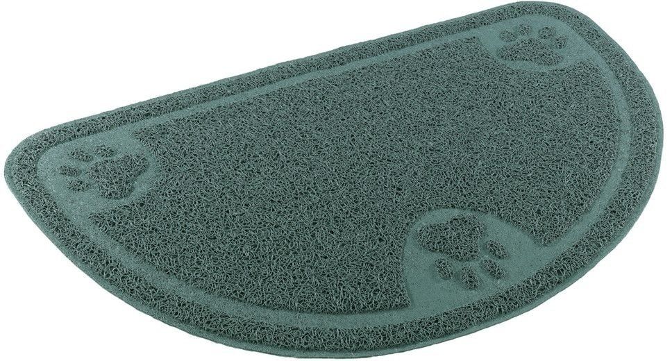 фото Коврик для кошачьего туалета ferplast cat door mat пластик, зеленый, 58.8х36.3 см