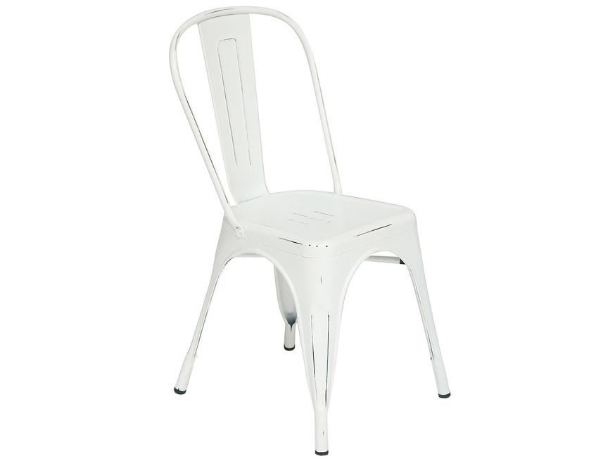 фото Металлический стул tetchair loft chair butter white винтаж