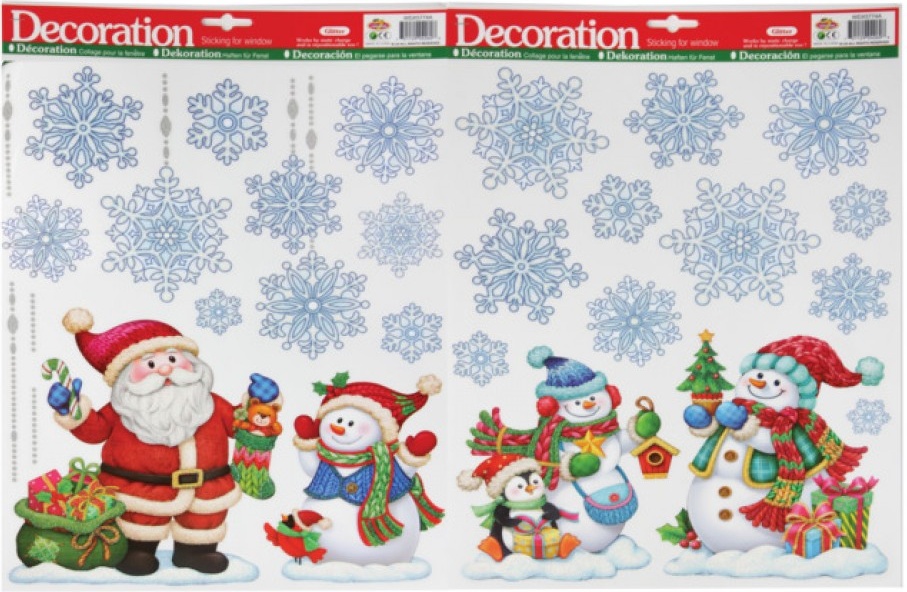 

Наклейка на стекло "Новогодняя картинка"