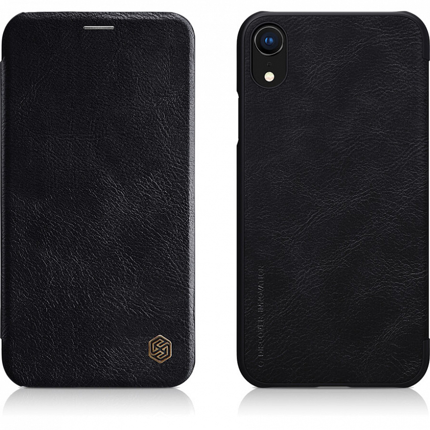 фото Чехол nillkin qin series leather booktype для iphone xr black