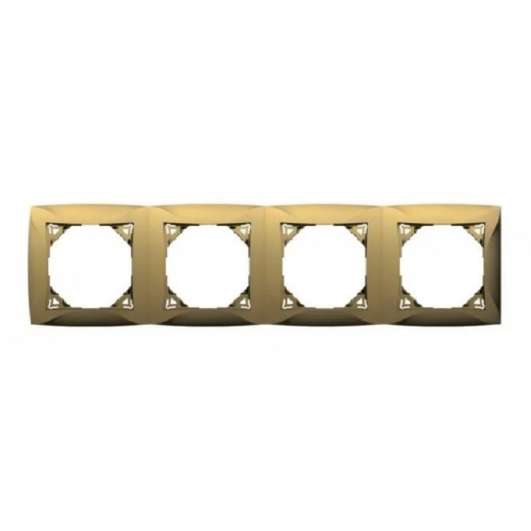 

Рамка 4-я шампань Дуэт Schneider Electric 21576