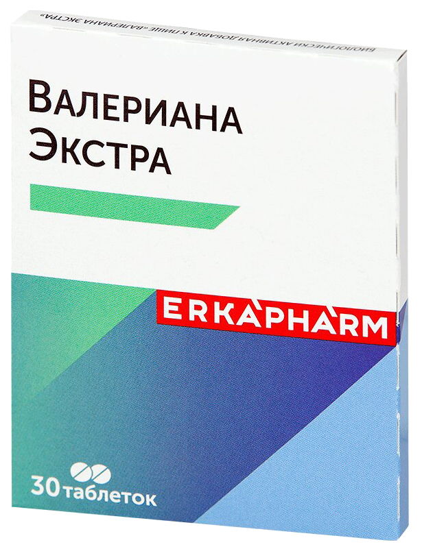 

Валериана Экстра таблетки 30 шт., Валериана Экстра